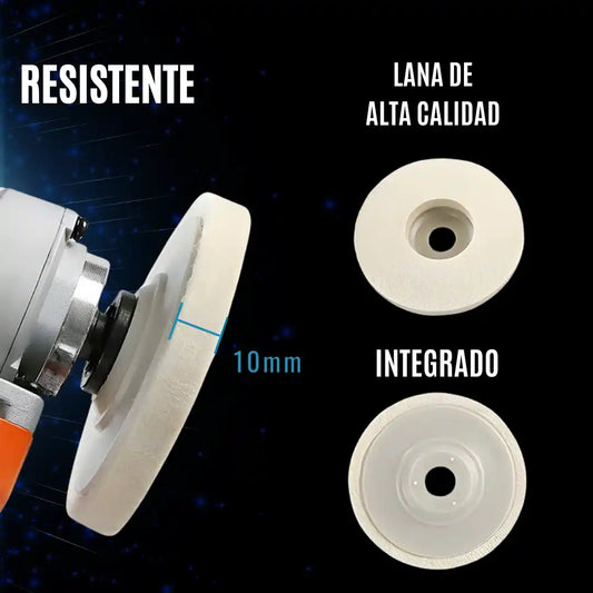 Pack de 5 Discos Pulidores: Brillo Profesional en Segundos, Sin Esfuerzo