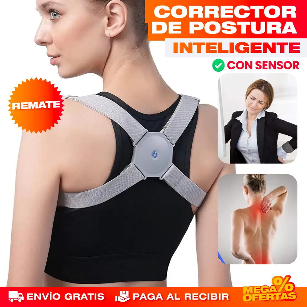 CORRECTOR DE POSTURA INTELIGENTE CON SENSOR  - 50% DESCUENTO HOY