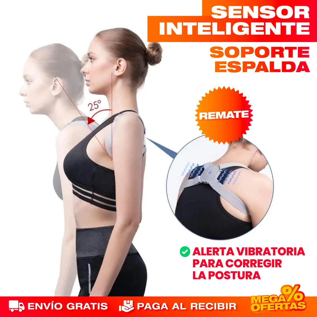 CORRECTOR DE POSTURA INTELIGENTE CON SENSOR  - 50% DESCUENTO HOY