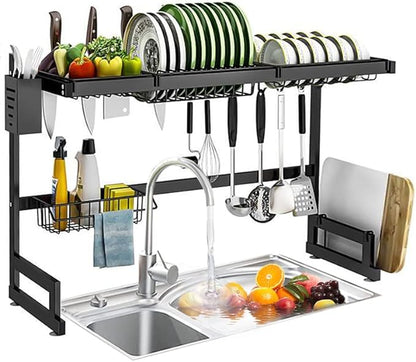 ORGANIZADOR Y ESCURRIDOR DE PLATOS EN ACERO INOXIDABLE