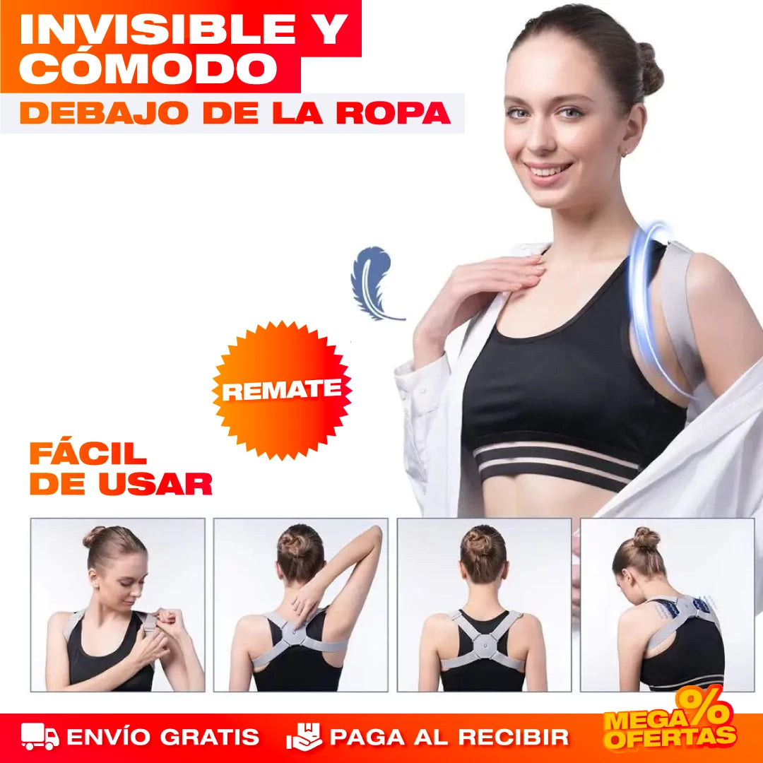 CORRECTOR DE POSTURA INTELIGENTE CON SENSOR  - 50% DESCUENTO HOY