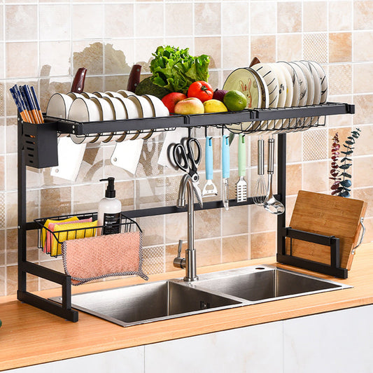 ORGANIZADOR Y ESCURRIDOR DE PLATOS EN ACERO INOXIDABLE