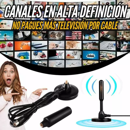 ANTENA DE TV UNIVERSAL CALIDAD ULTRA HD - 50% DESCUENTO HOY